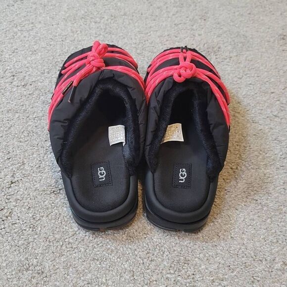 UGG SPACESLIDER TECH SLIDE SLIPPERS BLACK SIZE 8 WOMAN'S - Picture 4 of 7